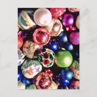 CARTE POSTALE CHRISTMAS TREE ORNAMENTS