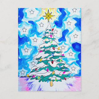 Carte Postale Christmas Tree Postcard
