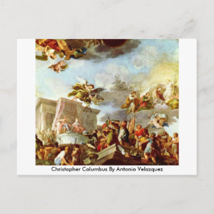 Carte Postale Christopher Columbus Par Antonio Velazquez
