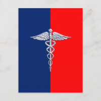 Chrome Comme Caduceus Symbole Médicale Ligue Décor