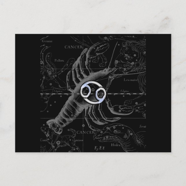 Carte Postale Chrome comme cancer Connexion Hevelius Engraving (Devant)