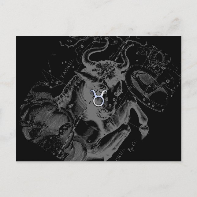 Carte Postale Chrome comme Signe du Taureau sur Hevelius (Devant)