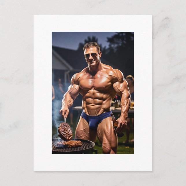 Carte Postale Chroniques Speedo : Mode Bête BBQ (Devant)