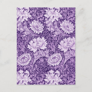 Carte Postale Chrysanthème Pourpre, William Morris