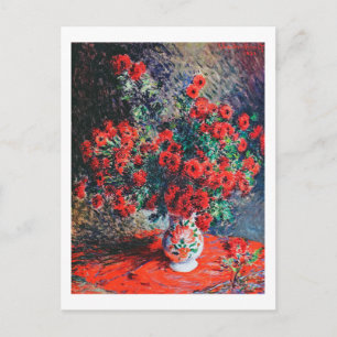 Carte Postale Chrysanthème rouge, Monet