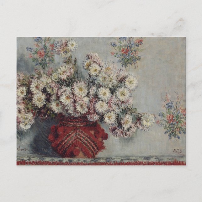 Carte Postale Chrysanthèmes - Claude Monet (Devant)