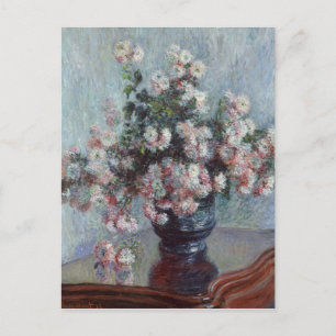 Carte Postale Chrysanthèmes Claude Monet vintage