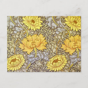 Carte Postale chrysanthemum par William Morris