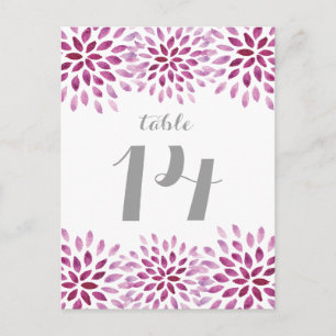 Carte postale Chrysanthemum Purple Watercolor