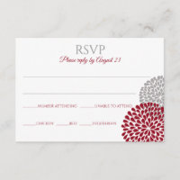 Carte postale Chrysanthemum RSVP | Marsala & Grey