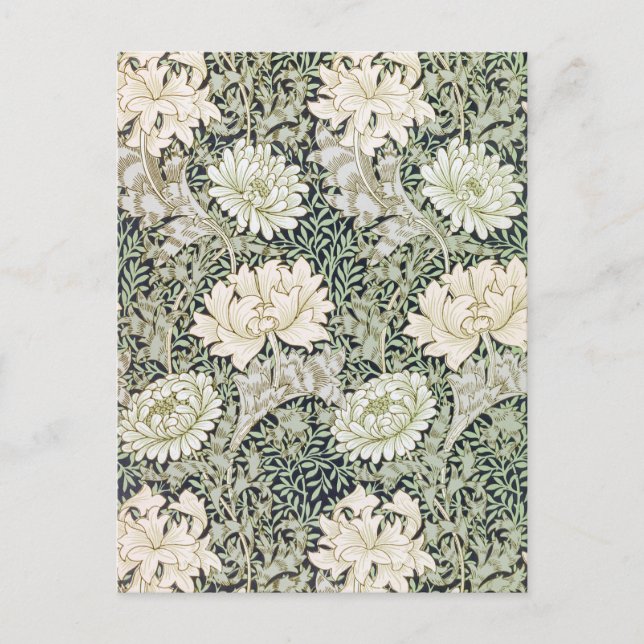 Carte Postale Chrysanthemum, William Morris (Devant)