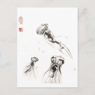 Carte postale Chrysaora Jellyfish