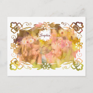 Carte Postale Chuchotements de Magie : Deux Amies Fées dans un J