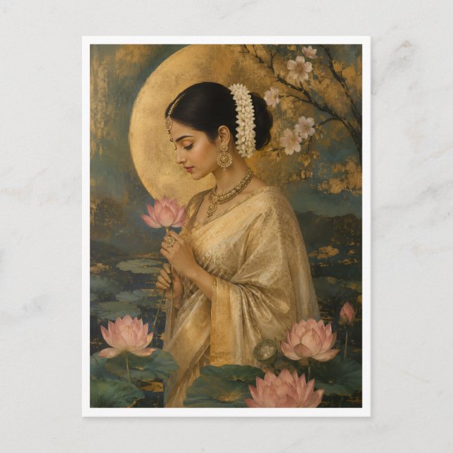 Carte Postale Chuchotements du Lotus (Devant)