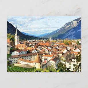Carte Postale Chur, Suisse