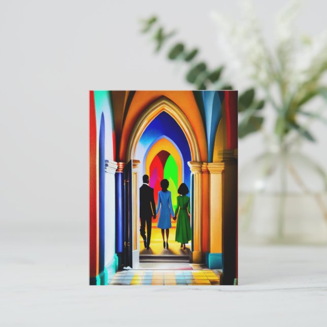 Carte postale "Church" Christian Art (Debout devant)