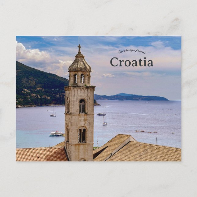 Carte Postale Church in Dubrovnik Croatia (Devant)