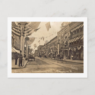 Carte Postale Church St Parade, Burlington VT Vintage