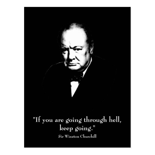 Carte Postale Churchill et citation Zazzle.fr Carte Postale Churchill et citation Zazzle.fr