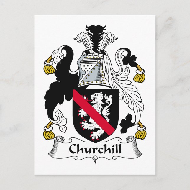 Carte Postale Churchill Family Crest (Devant)