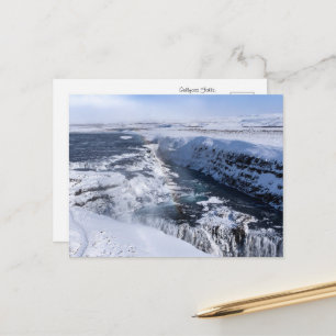 Carte Postale Chute de Gullfoss Captivante