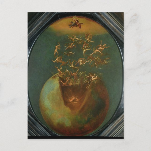 Carte Postale Chute de Satan et les anges rebelles du Ciel (Devant)