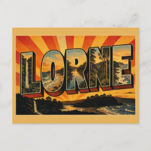 Carte Postale Chute d'eau côtière de Lorne Victoria Australie Ar