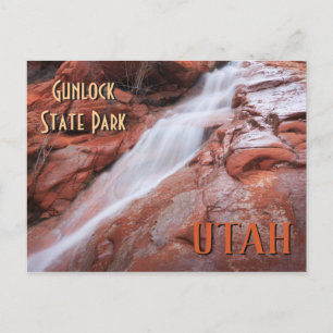 Carte Postale Chute d'eau de Gunlock State Park Utah