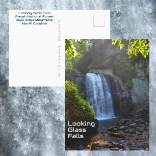 Carte Postale Chute d'eau de Looking Glass Falls Montagnes Blue