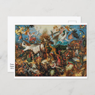 Carte Postale Chute des anges rebelles   Pieter Bruegel, Aîné