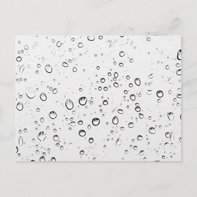 Carte Postale Chute des gouttes de pluie (Devant)