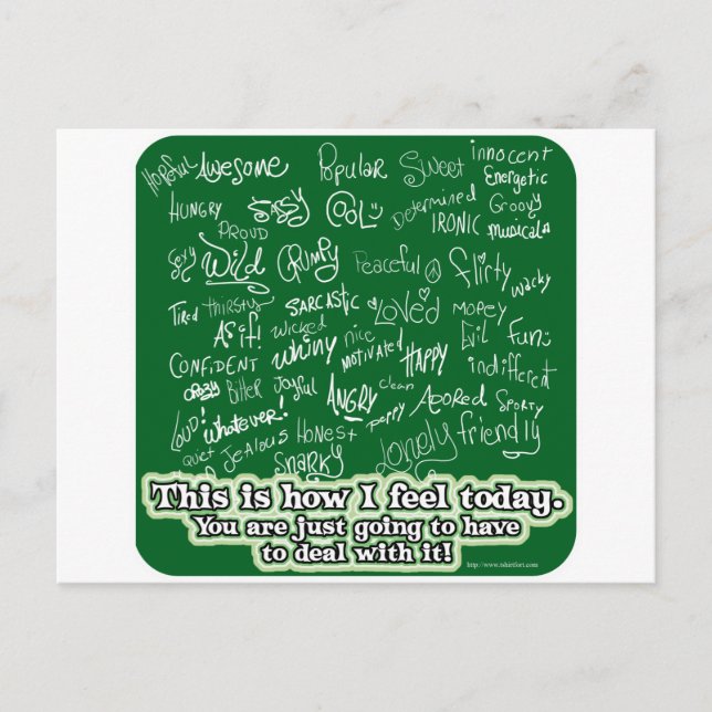 Carte Postale Chute d'humeur (Devant)