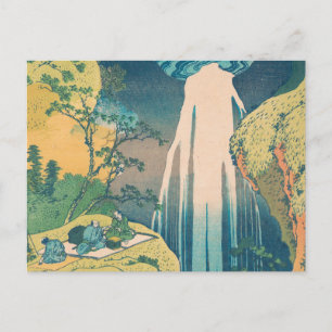 Carte Postale Chutes d'Amida d'Hokusai Japon Cascade
