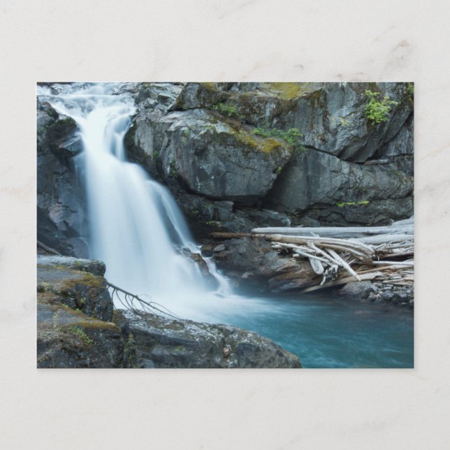 Carte Postale Chutes d'argent, Parc national du mont Rainier (Devant)