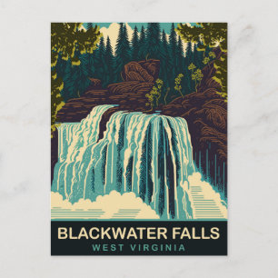 Carte Postale Chutes de Blackwater, Virginie-Occidentale, Voyage