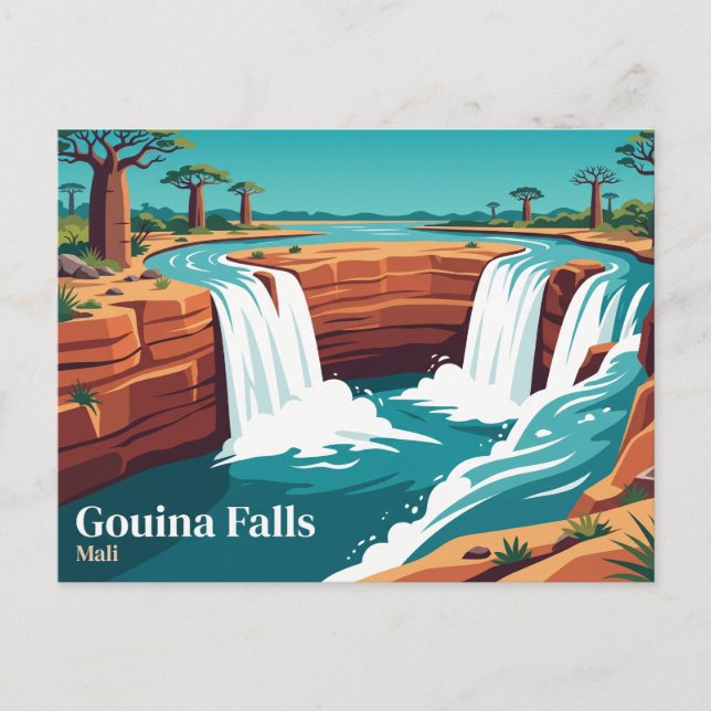 Carte Postale Chutes de Gouina Mali (Devant)