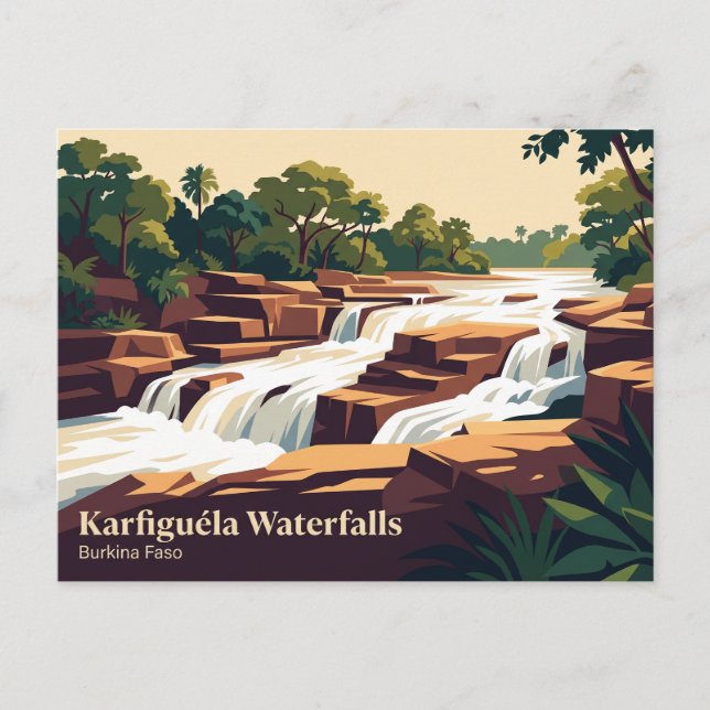 Carte Postale Chutes de Karfiguéla Burkina Faso (Devant)