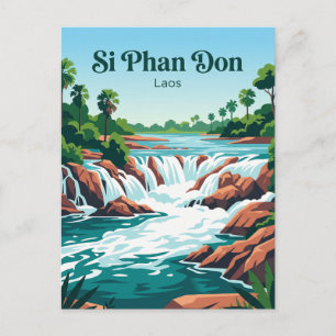 Carte Postale Chutes de Khone Phapheng Laos