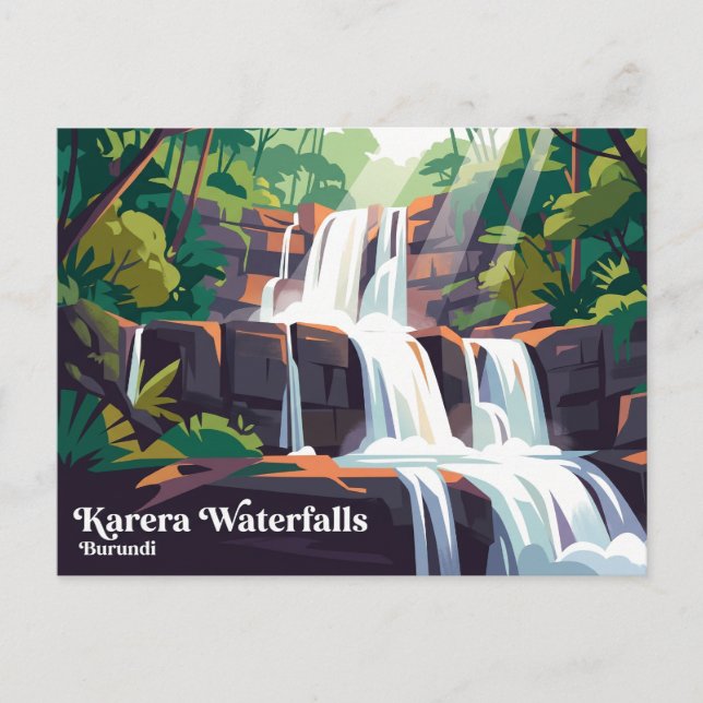 Carte Postale Chutes de la Karera Burundi (Devant)