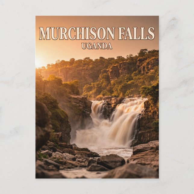 Carte Postale Chutes de Murchison, Masindi, Région occidentale (Devant)