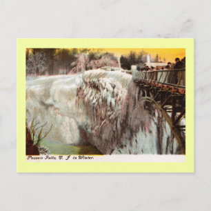 Carte Postale Chutes de Passaic en hiver, Paterson, NJ Vintage