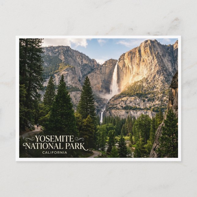 Carte Postale chutes de Yosemite (Devant)