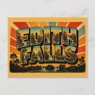 Carte Postale Chutes d'Edith NT Australie Cascades d'eau