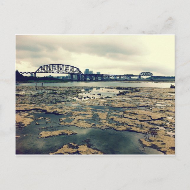 Carte Postale Chutes des fossiles de l'Ohio à Dusk (Devant)