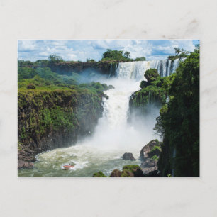 Carte Postale Chutes d'Iguazu entourées de jungle
