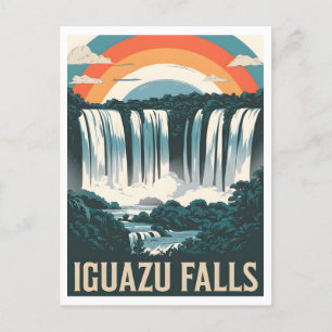 Carte Postale Chutes d'Iguazu Vintage