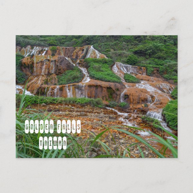 Carte Postale Chutes d'or à Taïwan (Devant)