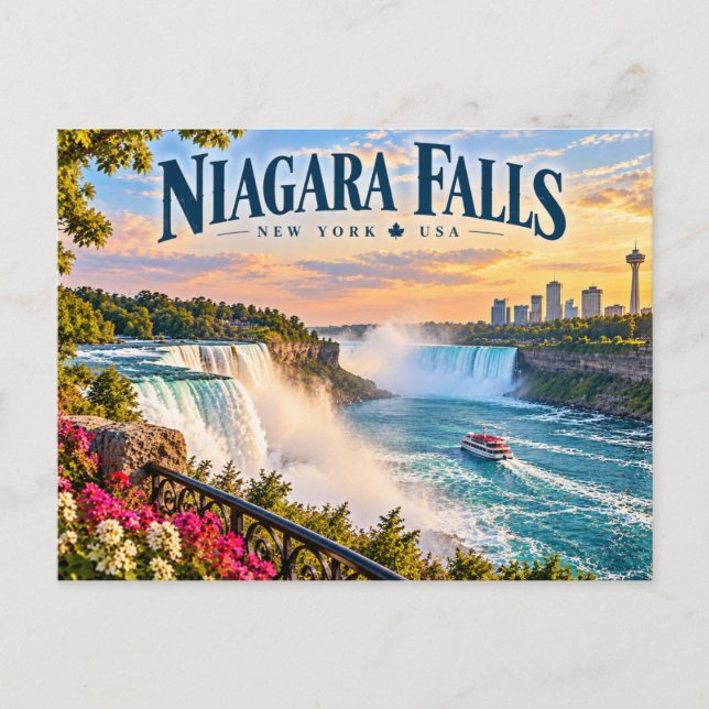 Carte Postale Chutes du Niagara (Devant)