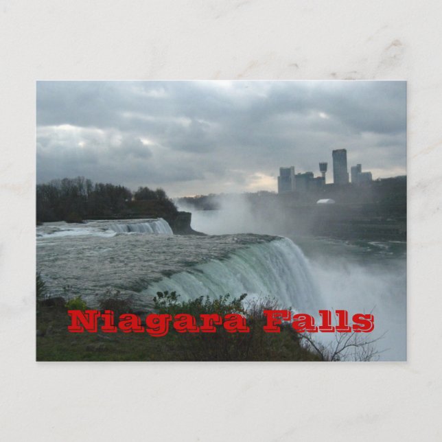 Carte Postale Chutes du Niagara (texte) (Devant)