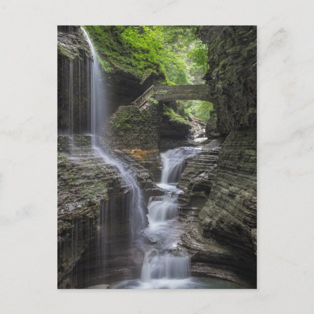 Carte Postale Chutes du printemps à Watkins Glen (Devant)